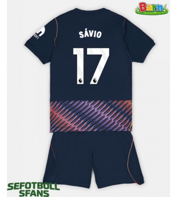 Tottenham Hotspur Savio #17 Bortaställ Barn 2026-27 Kortärmad (+ Korta byxor)